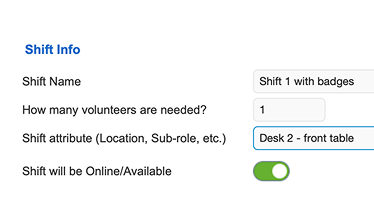 Private Events Toggle